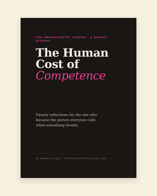 The Human Cost of Competence guided journal cover