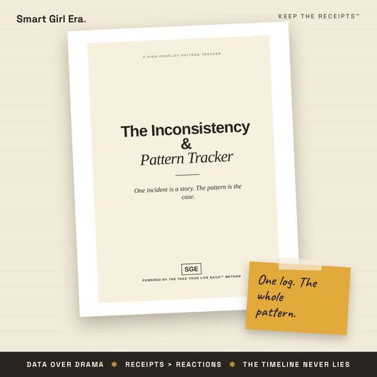 Custody incident tracker printable PDF — inconsistency and pattern log