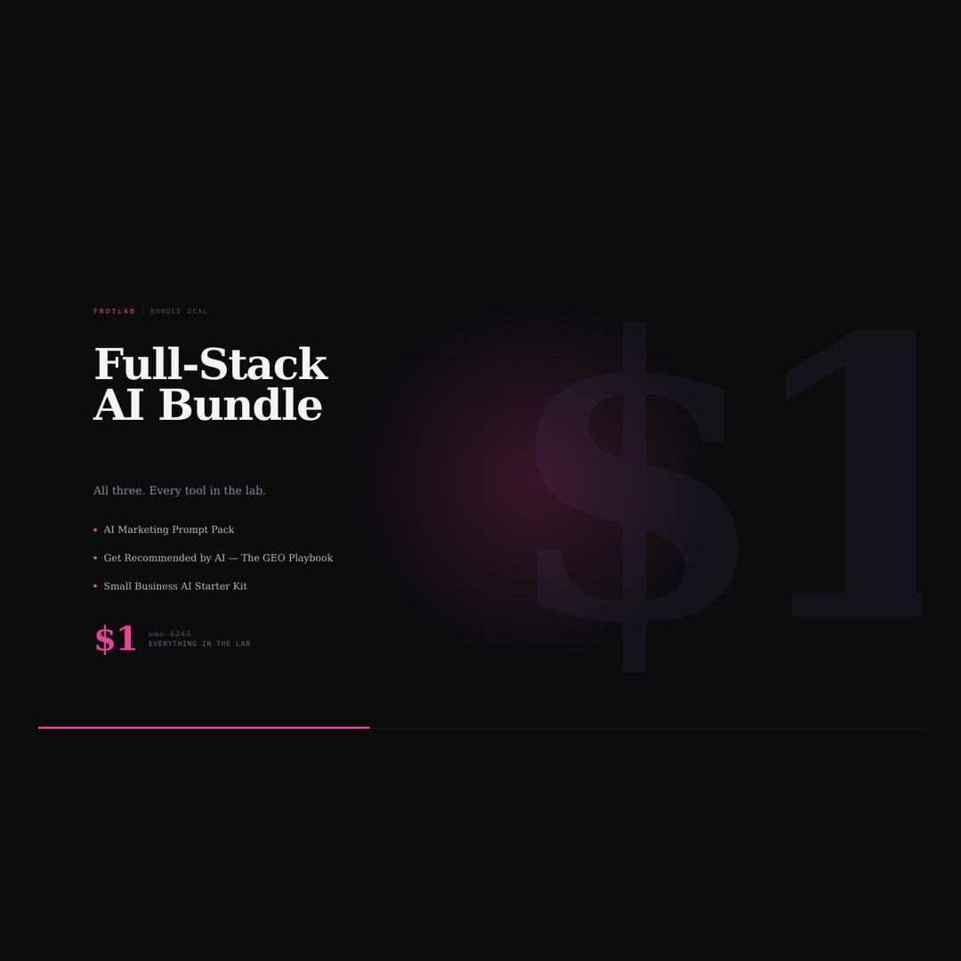 FRDTLAB Full-Stack AI Bundle