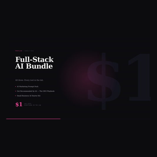 FRDTLAB Full-Stack AI Bundle