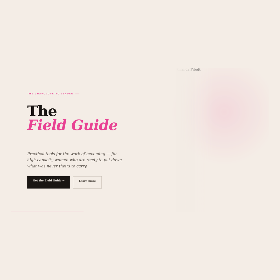 Build What's Next. Stay Human. (The Field Guide)